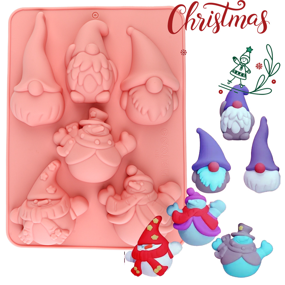 Candle Making Supplies Online - Cetakan Kue Natal Bentuk Gnome 6