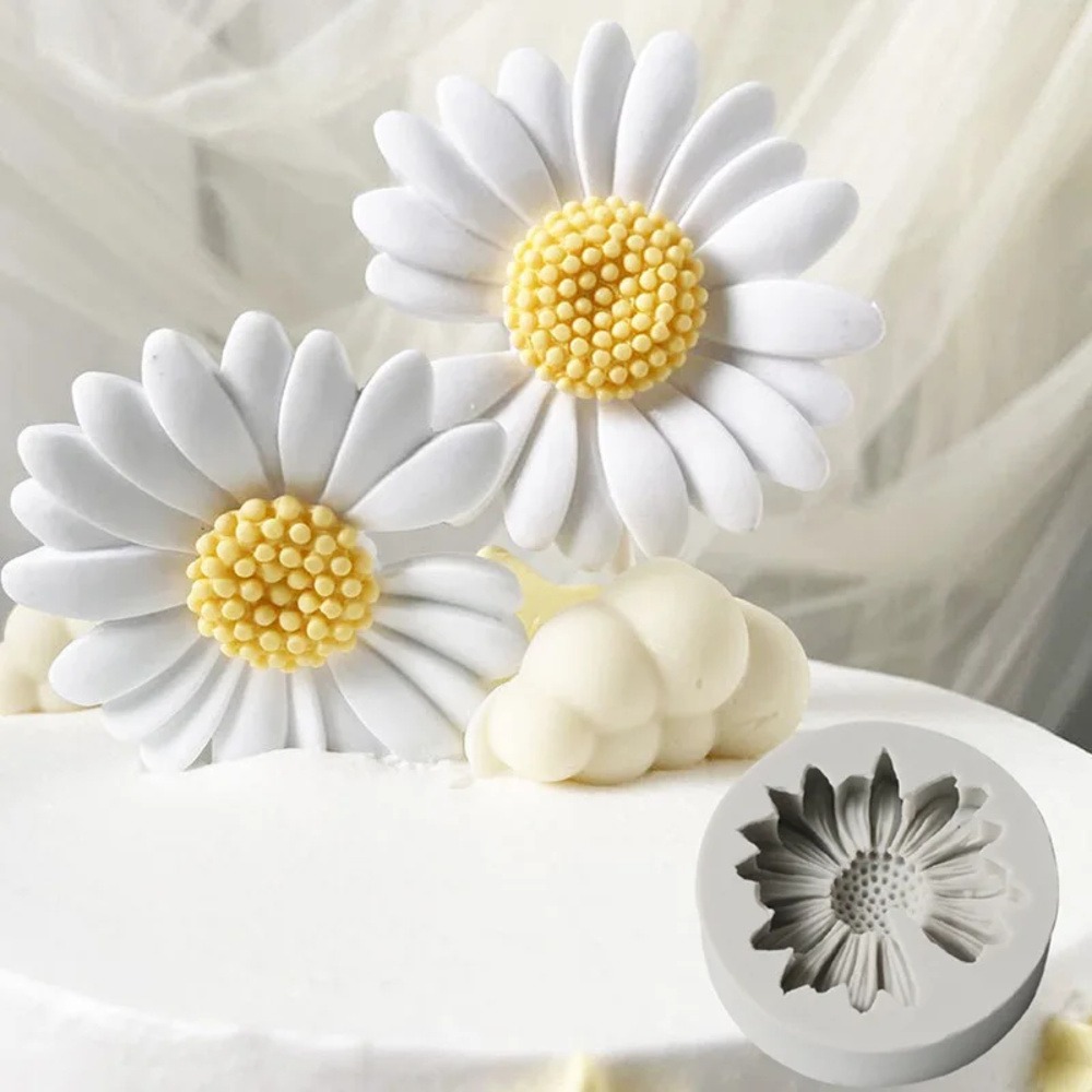 Candle Making Supplies Online - Cetakan Bunga Daisy 3D Cetakan Silikon