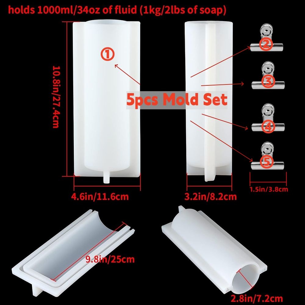 Cetakan Sabun Silinder Besar d - Candle Making Supplies For Beginners ulasan dan harga