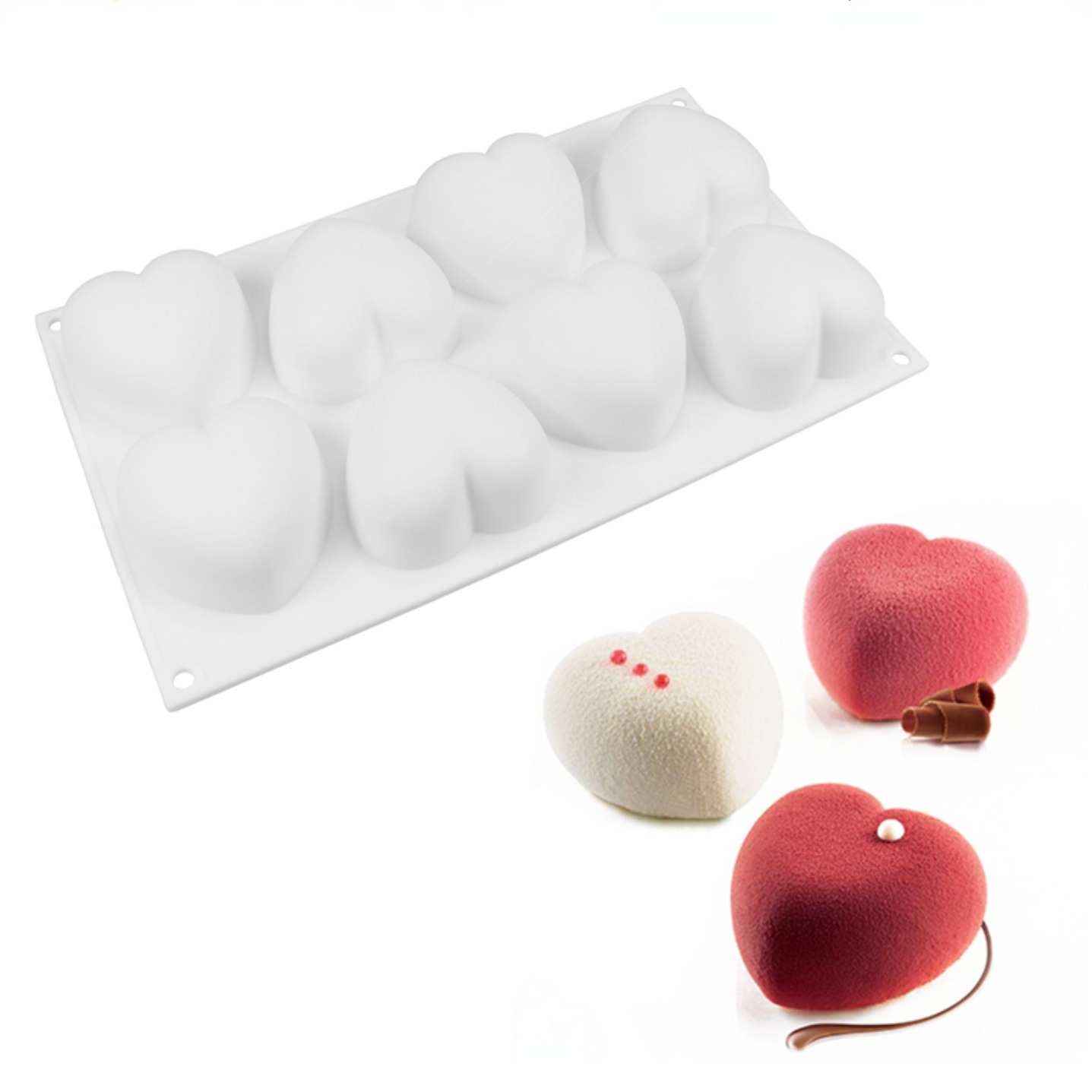 Love Heart cetakan sabun silik - Candle Making Supplies Online ulasan dan harga