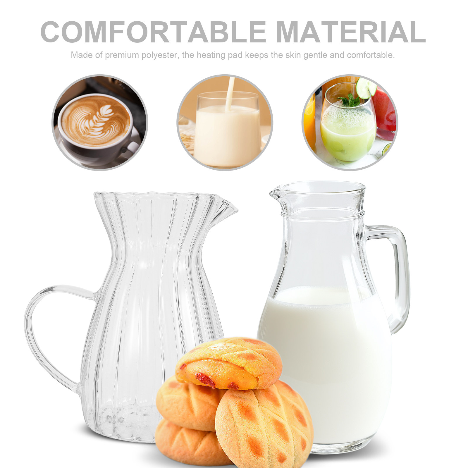 Panci Krim Susu Kaca 500Ml den - Pour Spout Pitcher ulasan dan harga